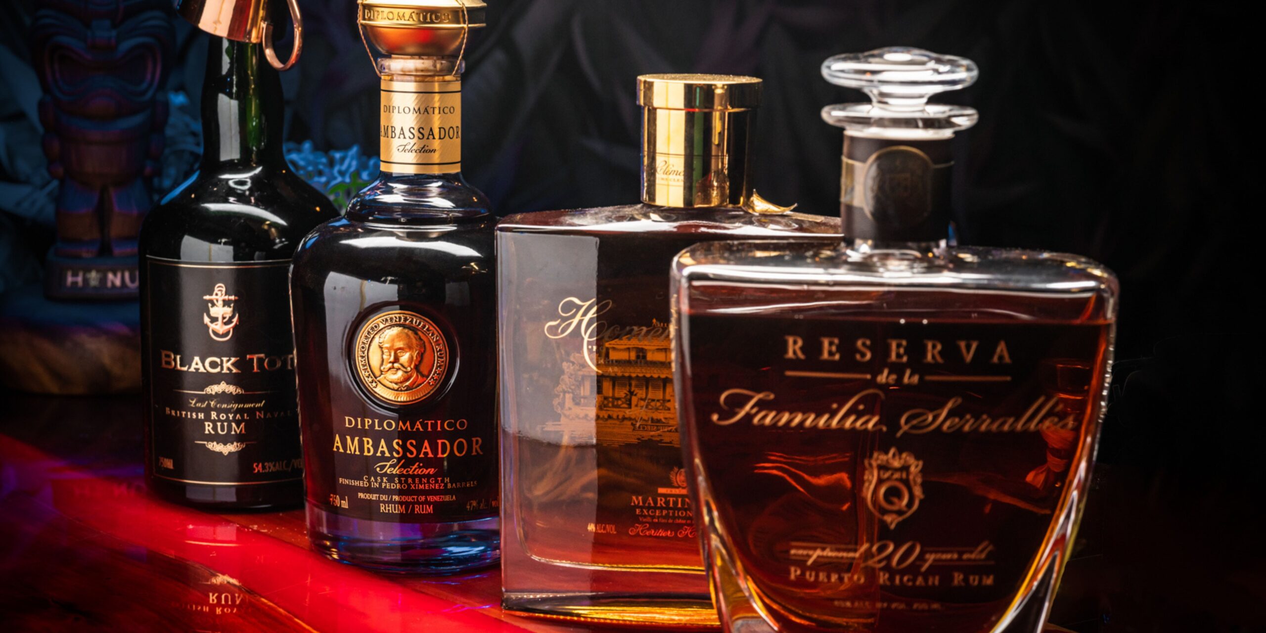 expensive and exclusive rum bottles
